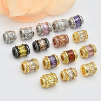 Perles d'espacement pavé cubique en or 18 carats Composants décoratifs pour la fabrication de bijoux DIY délicats bracelet collier bijoux Vente en gros