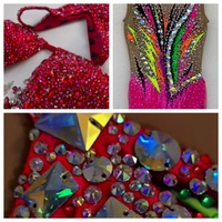 Strass rectangulaires en cristal K9 AB de qualité supérieure, à coudre, en verre, pour vêtements, robes, accessoires DIY, vente en gros Oleeya.
