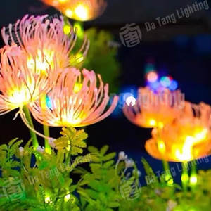 Whimsical Spider Lily Led Holiday Decoration <b>Light</b> <b>Solar</b> Powered Ip65 Waterproof For Landscape & Christmas Use - Product Image 3
