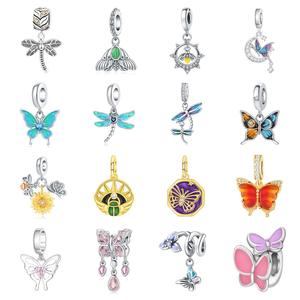 Offre Spéciale – Breloques Pendentifs Insectes (Libellule, Papillon, Luciole) pour Bijoux DIY, Bracelets Femme, Accessoires en Argent 925, Cadeau de Fête - Product Image 1