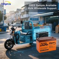 Batterie pour fauteuil roulant 12V150AH 1.8KWh Grade A Lithium Iron Phosphate, large plage de température, résistante aux chocs, pour scooter