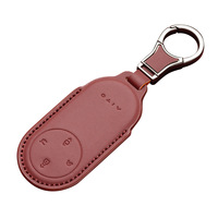 Porte-clés pour voitures AITO M7 M8 M9 ; Étui de protection pour clés de voiture en cuir synthétique microfibre, style ethnique, léger, luxueux et haut de gamme