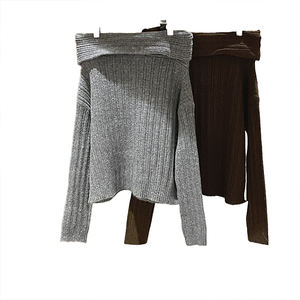 Pull décontracté à col bateau en peluche, style décontracté, polyvalent, pull pour femmes, personnalisable, haut pour femmes - Product Image 1