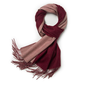 Bufanda Larga de Cachemira Reversible de Dos Tonos con Flecos, Transpirable, para Otoño, para Mujer, para Fiestas de Otoño - Product Image 1