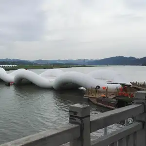 Inflatable Bouncing Bridge For River And Lake, Inflatable Floating Bridge Construction Equipment