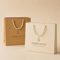 Sacs en carton blanc personnalisés, directement de l'usine, avec logo, poignées robustes et personnalisation de la taille, écologiques, vente en gros