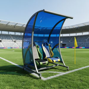 Banca <span class=keywords><strong>de</strong></span> Reserva para Fútbol Personalizada OEM - Asientos <span class=keywords><strong>de</strong></span> Repuesto Resistentes <span class=keywords><strong>de</strong></span> Hierro para Equipos, para Estadios y Patios Exteriores (Modelo NPY-VIP) - Product Image 5