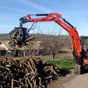 Aurix-OPG Rotations-Orangenschalen-Greifer Eisensortiergreifer Schrott-Magnet Lotusförmiger Greifer für Bagger - Product Image 4