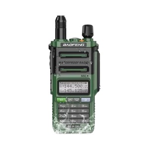 Walkie Talkie Uv-9r Pro de 8800mAh, Resistente al Agua IP68, Largo Alcance de 50km, Verde Militar, Licencia Privada, Control VOX - Product Image 5