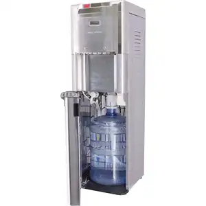 Dispensador de água de refrigeração, compressor para casa com fechadura infantil, suporte elétrico de aço inoxidável 650w