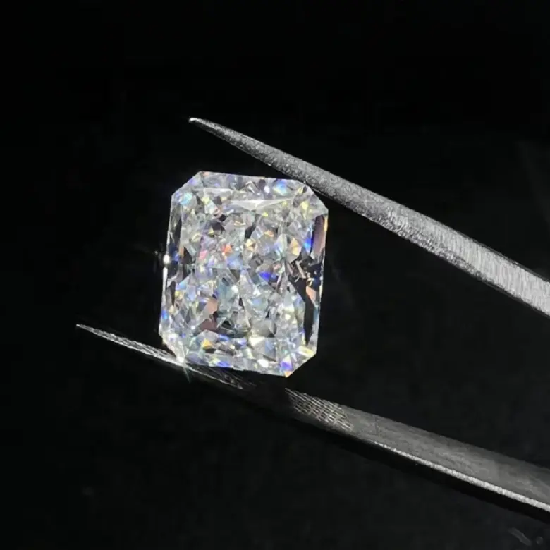 Double Jewelry Ice Crush Radiant Cut 5*7mm 6*8m 7*9mm Radiant Cut Diamond D Color Moissanite Diamonds Moissanite Gems