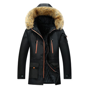 Parka Imbottito da <span class=keywords><strong>Uomo</strong></span> 2025 Giacca Invernale <span class=keywords><strong>Cappotti</strong></span> da <span class=keywords><strong>Uomo</strong></span> Capispalla Maschile Colletto in <span class=keywords><strong>Pelliccia</strong></span> Casual Lungo Imbottito in Cotone Cappotto <span class=keywords><strong>con</strong></span> Cappuccio da <span class=keywords><strong>Uomo</strong></span> - Product Image 6