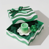 Boîte cadeau pour bougie d'aromathérapie avec carton recyclable, design personnalisable, revêtement UV, fermeture magnétique, doublure en éponge