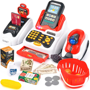 3 IN 1 supermercato fingono di giocare a fare acquisti IN età prescolare giocattoli elettronici per registratori di cassa per bambini con Scanner per cassa - Product Image 2