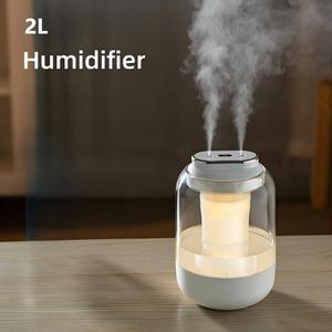 Pelembap udara LED, pembuat kabut besar 2L, pelembap udara ultrasonik, tampilan Digital, pelembap udara LED, <span class=keywords><strong>Nebulizer</strong></span> ruangan, Hotel, rumah - Product Image 1