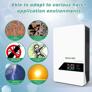 Onduleur <span class=keywords><strong>solaire</strong></span> hybride 220V 230V 240V <span class=keywords><strong>REVO</strong></span> HMT 4KW 6KW 8KW 11KW avec double onduleur MPPT à onde sinusoïdale pure pour système de stockage d'énergie - Product Image 5