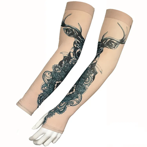 <span class=keywords><strong>Manga</strong></span> de Ciclismo Personalizada para Brazo Completo, Multifuncional, con Diseño de Tatuaje, para Cazadores - Product Image 4