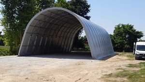 Tentes légères de construction à structure en acier standard EN de fabrication italienne, grandes tentes personnalisables pour galvanisation à froid et stockage - Product Image 6