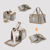 Sac de transport pliable et respirant pour animaux de compagnie, grande capacité, sac de voyage portable, pour petits chiens et chats, utilisation en extérieur