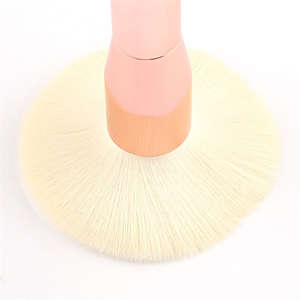 Ensemble de 9 pinceaux de maquillage plats de haute qualité à poils denses, personnalisables, couleur rouge et or, électro-plaqué, luxe, YRX - Product Image 3