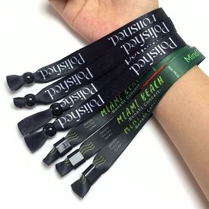 Pulseras Tejidas Personalizadas con Cierre Deslizante para Conciertos, Eventos y Festivales, con Bordado y Diseño de Propaganda - Product Image 2