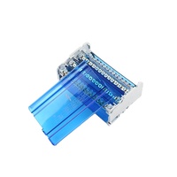 Barre omnibus de montage sur panneau électrique 415, connecteur de fil à vis modulaire 3 pôles 500V/125A, bornier de distribution d'alimentation unipolaire