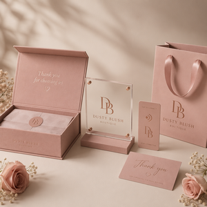 Set Personalizzato per Gioielli con Scatola Magnetica in Velluto e Porta Carte NFC Oro Rosa per Brand di Lusso Femminile, Basso MOQ - Product Image 2