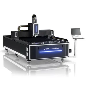 Lasermen laser double head fiber laser and Co2 laser cutting machine for metal and non metal