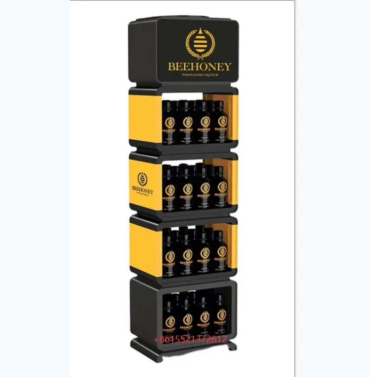 Bottiglia di liquore supermercato display vino floor stand bottiglia di birra mensola di esposizione