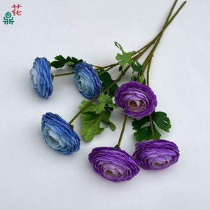 Fleurs artificielles en soie de lotus et de renoncule pour décorations de mariage, style moderne, respectueuses de l'environnement - Product Image 2