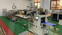 Machine d'emballage horizontale de type coussin électrique pour film plastique, scellage de sacs, écran tactile PLC, acier inoxydable 304