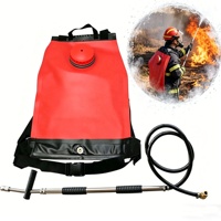 Sac à dos pulvérisateur ergonomique pour pompiers forestiers, rouge, avec logo personnalisé, bretelles rembourrées et panneau dorsal épais et rembourré, 20L 16L 20 L