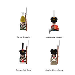Blocs <span class=keywords><strong>de</strong></span> construction <span class=keywords><strong>de</strong></span> soldats militaires des guerres napoléoniennes, armes à feu, fusiliers français, britanniques, russes, armes, marine impériale, figurines, jouet pour enfant - Product Image 6