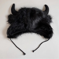 Zhenbang Personnalisé Hiver Fluffy Bows Bucket Caps Wholesale Plush Bucket Hat Ushanka Hat