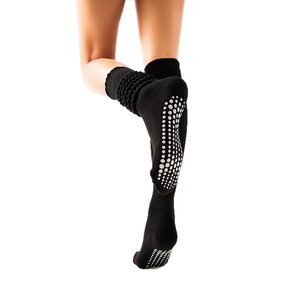 Chaussettes <span class=keywords><strong>de</strong></span> yoga à volants pour <span class=keywords><strong>femmes</strong></span>, antidérapantes, couleur unie, chaussettes <span class=keywords><strong>de</strong></span> Pilates, chaussettes antidérapantes pour la danse classique, la danse, le fitness, chaussettes <span class=keywords><strong>de</strong></span> compression - Product Image 5