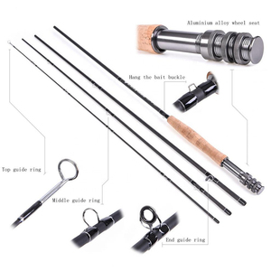 <span class=keywords><strong>Caña</strong></span> de pescar con mosca, <span class=keywords><strong>caña</strong></span> de pescar con mosca de alto carbono, 9ft 4/5 #5/6 #6/7 #7/8 #30t, venta al por mayor - Product Image 3