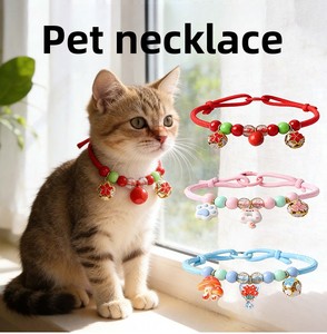 Collier pour chat et chien classique, fait main, perlé, taille ajustable, doux, fabriqué au Vietnam, décoration pour animaux de compagnie pour Halloween/Noël - Product Image 6