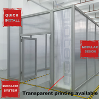 Stand d'exposition modulaire en plexiglas transparent 20x20, facile à assembler, vitrine de vente au détail, stand de salon professionnel