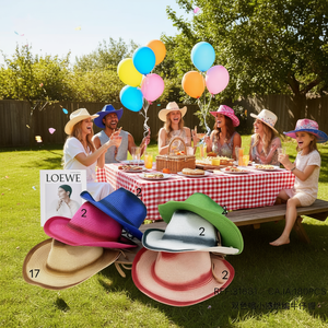 Sombrero de Papel Pintado con Spray de Dos Tonos, 180 Piezas por Caja, Doble Color, Tamaño Pequeño, para Accesorios de Moda - Product Image 2