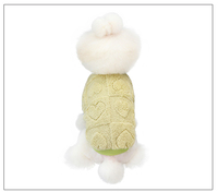Nouveau pull en polaire en forme de cœur pour animaux de compagnie 2026 – Vêtements d'hiver douillets pour chiens et chats – Vert, violet, jaune, rose