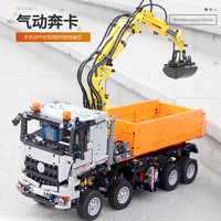 Moule King 19007S 2970PCS Ingénierie Série Pneumatique Bras Robotique Camion Briques Modèle Technique Éducatif Jouet Festival Cadeau