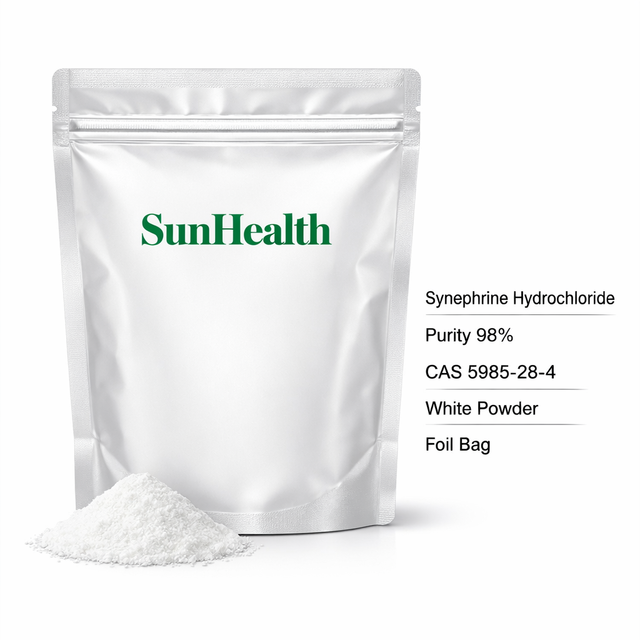 Synephrine Hydrochloride 98% CAS 5985-28-4 Synephrine Powder