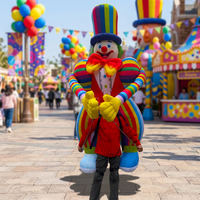 Clown gonflable ambulant, figurine gonflable pour événements de grand ouverture de centres commerciaux, attrape-touristes, modèle d'événementiel