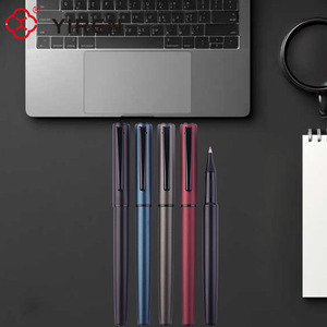 यरेन धातु पेन उच्च गुणवत्ता वाले लक्जरी होटल पेन कस्टम लोगो के साथ सभी काले मैट धातु रोलर पेन - Product Image 5