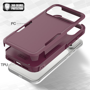 Funda Protectora para Teléfono Móvil Armor para <span class=keywords><strong>iPhone</strong></span> 18 Pro Max, Doble Capa TPU+PC 2 en 1, Antigolpes, para <span class=keywords><strong>iPhone</strong></span> 16 17 18 Pro - Product Image 5