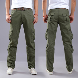 <span class=keywords><strong>Pantalones</strong></span> <span class=keywords><strong>Cargo</strong></span> de Trabajo para <span class=keywords><strong>Hombre</strong></span>, Estilo Casual para Exteriores, Corte Recto, Ajustados, <span class=keywords><strong>Pantalones</strong></span> Largos con Múltiples Bolsillos - Product Image 3