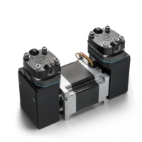 Pompes à air électriques DC 24V à double tête 8 bars, compresseur sans balais à vitesse réglable PWM, petite pompe à vide à piston oscillant