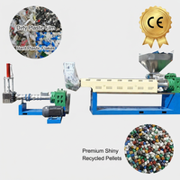 Granulateur de plastique à vis simple à double étage et granulateur de plastique multifonctionnel adapté au recyclage des déchets plastiques usagés