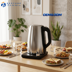 <b>Stainless</b> <b>Steel</b> Digital <b>Electric</b> Water <b>Kettle</b> 1.7L Temperature Control 40-100℃ with Keep Warm Function and Display - Product Image 1