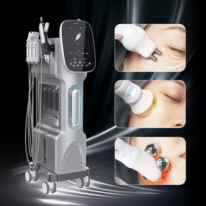 Élégante machine de microdermabrasion Hidrafacial Super Bubble grise sur chariot, instrument facial exfoliant pour formation et soins des <span class=keywords><strong>seins</strong></span> - Product Image 5